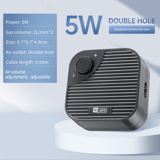 Cherlam Silent Aquarium Air Pump | 5W Piezoelectric Oxygen Pump