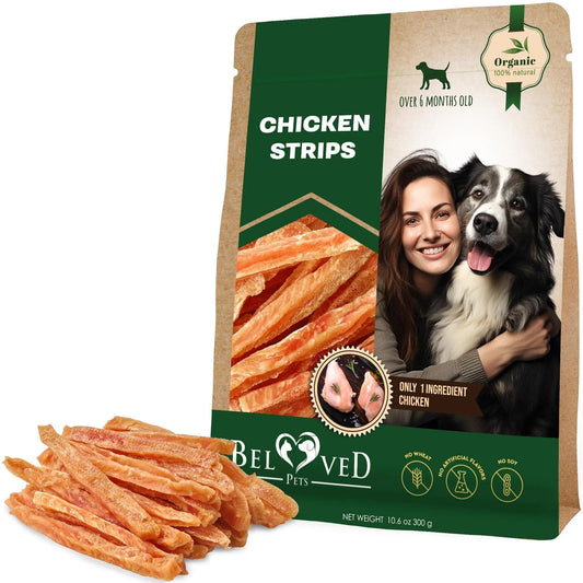 Beloved Pets Human-Grade Chicken Sticks | Grain-Free Dog Treats | 10.6 Oz