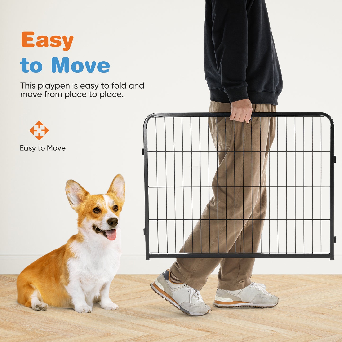 Heavy-Duty Modular Pet Playpen | Indoor/Outdoor Metal Dog Fence