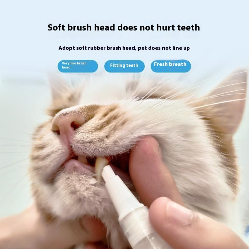 Dog Teeth Cleaning Pen, Freshens Breath, Removes Plaque & Tartar Effortlessly