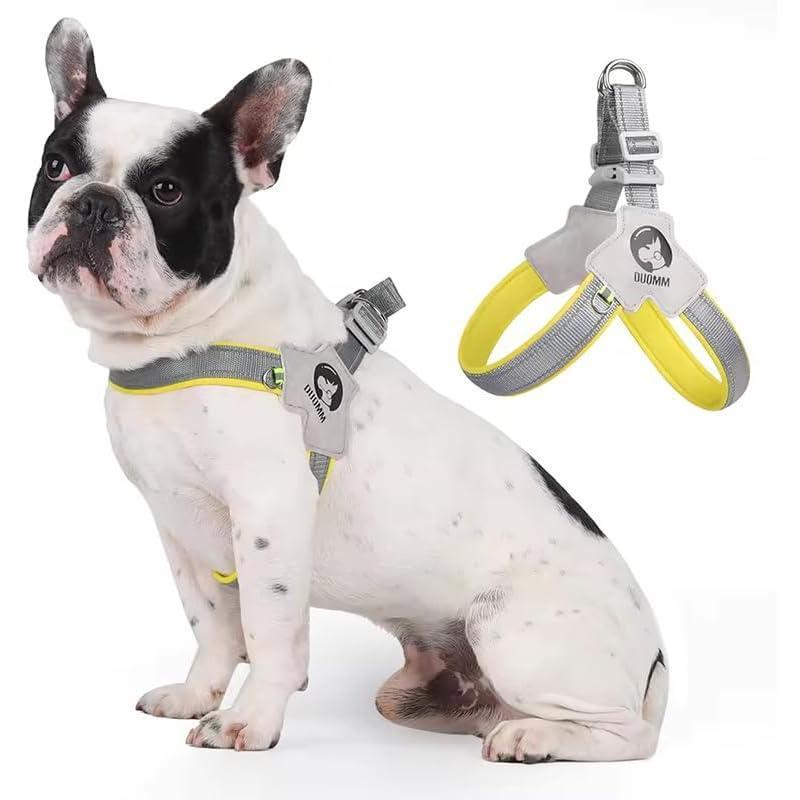 No-Pull Reflective Dog Harness with Leather Leash | Adjustable Vest Set