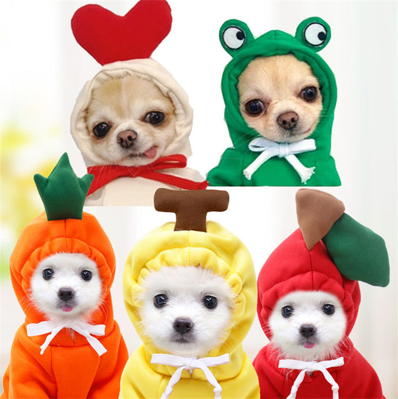 Cute Character Pet Hoodie | Warm Fleece Sweater for Small Dogs & Cats