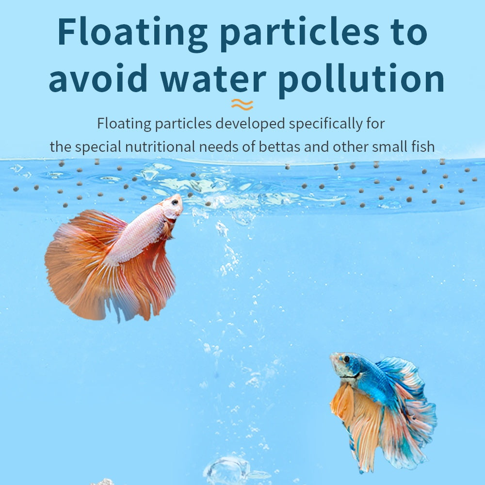 Premium Color-Enhancing Betta Food | High-Protein Floating Pellets (230g)