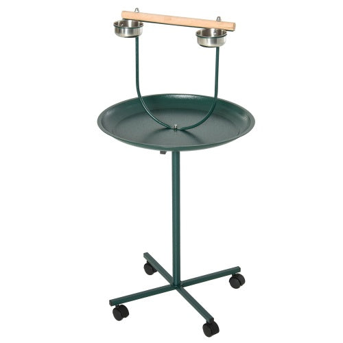 PawHut 48" Rolling Bird Perch | T-Stand for Training & Play