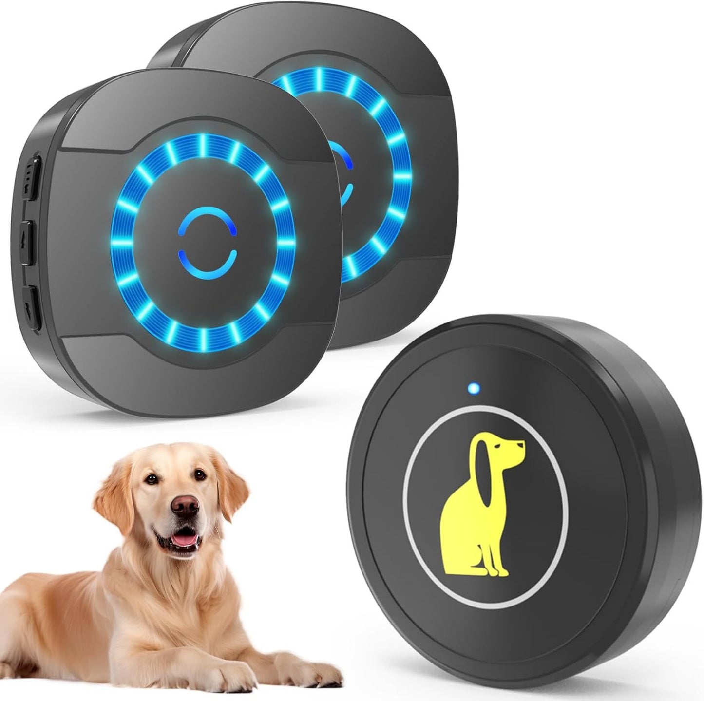 Wireless Dog Doorbell for Potty Training | Waterproof Touch Button with Adjustable Volume & Ringtones
