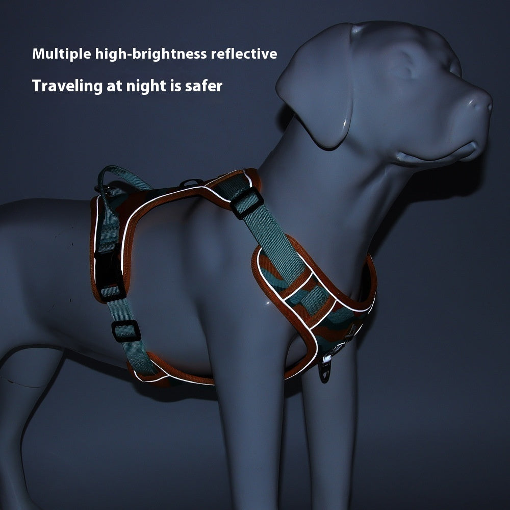 Tactical Control Dog Harness with Leash | Padded & Reflective Gear