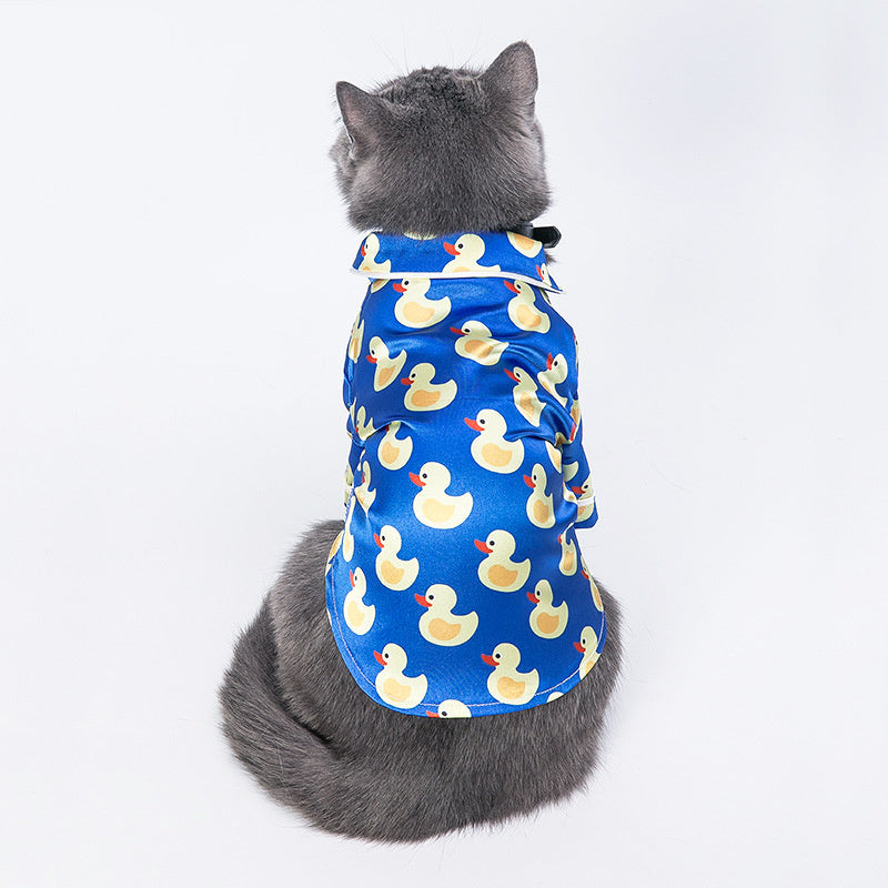 Cute Duck Pet Pajamas | Cozy Fleece Jumpsuit for Dogs & Cats