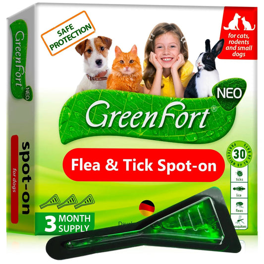 Beloved Pets Natural Flea & Tick Spot-On | 3-Month Supply for Dogs & Cats