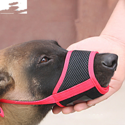 Comfortable Soft Fabric Dog Muzzle for Preventing Scavenging & Biting